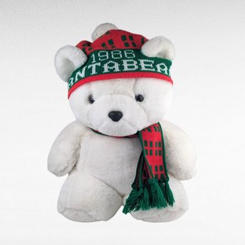1986 Dayton Hudson Santa Bear, Vintage Holiday, Plush Collectible, Gift
