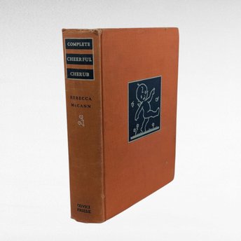 1936 Complete Cheerful Cherub Book, Rebecca McCann Poetry, Vintage Hardcover with Memoir, Gift for Poetry Lover, Book Decor