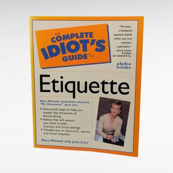1996 Etiquette Guidebook, Complete Idiot's Guide, Vintage Manners Book, Hostess Gift, Social Skills Reference