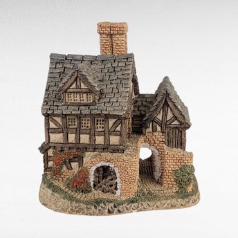 1983 David Winter "The Bakehouse" Village Figure - Miniature Tudor Style Cottage Collectible - English Country Decor, No Box