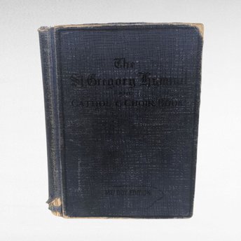 Antique 1920 St Gregory Hymnal Catholic Choir Book, Melody Edition, Vintage Church Music, Liturgical Songbook
