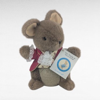Vintage Beatrix Potter Tailor of Gloucester Plush, 9.5 Inch Eden Frederick Warne Collectible Stuffed Animal Mouse with Tag
