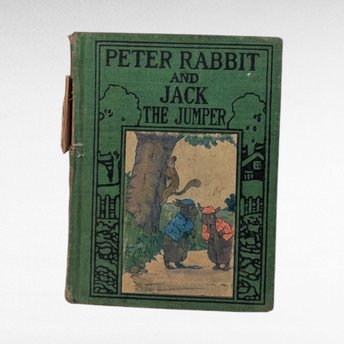 1935 Peter Rabbit Jack the Jumper, Linda Stevens Almond, Illustrated Vintage, Childrens Book, Hardcover