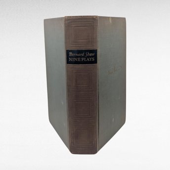 1931 Nine Plays, Bernard Shaw, Vintage Hardcover Book, Dodd Mead, Classic Theatre Collection