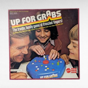 Vintage Up For Grabs Game 1979 Mattel, Complete Fast-Paced Family Game Night Toy, 70s Dexterity Game, Nostalgic Collector Gift