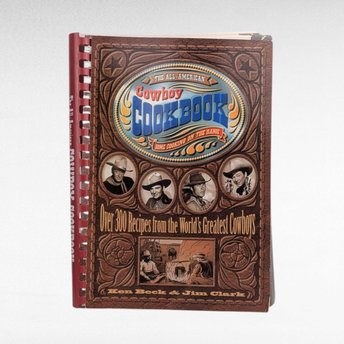 Vintage 1995 The All-American Cowboy Cookbook, Spiral Bound Western Recipes, Chuck Wagon & Grilling Cookbook, Father's Day Gift for Dad