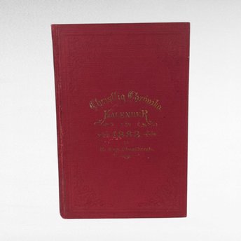 1883 Swedish Christlig Chrönska Kalender, E Aug Skogsbergh, Christian Almanac, Lutheran Religious Book