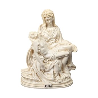 Vintage Italian Pieta Statue, Michelangelo Inspired Sculpture, Religious Figurine, Mary and Jesus Sculpture, Catholic Art, Home Altar Decor