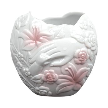 1993 FTD Mother and Child Vase | Porcelain Vase | Floral Vase | Vintage FTD | Mother's Day Gift