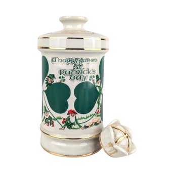 1986 Old Commonwealth "A Happy Green St. Patrick's Day" Decanter, Vintage Whiskey Decanter, Irish Decor, Collectible Decanter, Empty Bottle
