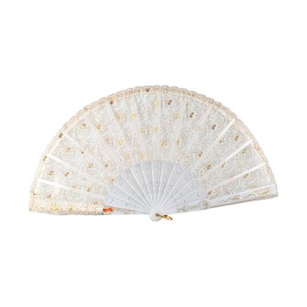 Vintage Lace Fan, Made in Japan, Elegant Hand Fan, Wedding Accessory, Bridal Gift, Dance Fan, Home Decor