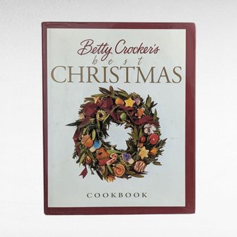 Vintage 1999 Betty Crocker's Best Christmas Cookbook, Hardcover Holiday Baking & Cookie Recipes, Festive Entertaining