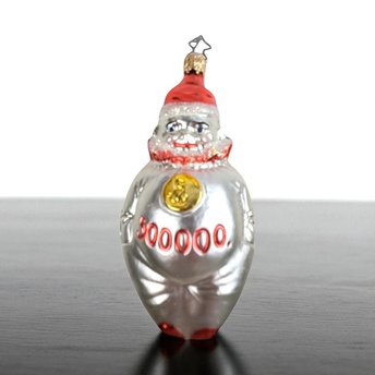 Vintage Blown Glass Christmas Ornament, 500,000 Clown, Unique Figural Ornament