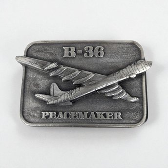 Vintage 1983 B-36 Peacemaker Belt Buckle | Military Collector Series | Aviation Memorabilia | Gift for Veteran