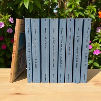 1970s Harper Little House on the Prairie 9 Book Set, Complete Collection, Laura Ingalls Wilder, Vintage Children's Books, Classic Literature