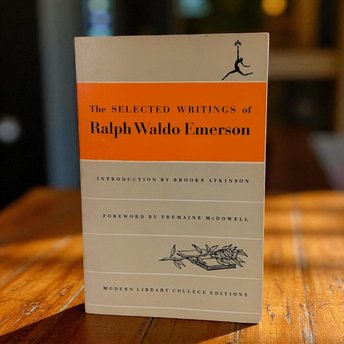 1950 The Selected Writings of Ralph Waldo Emerson, Modern Library College Edition, Softcover Book, Classic Literature