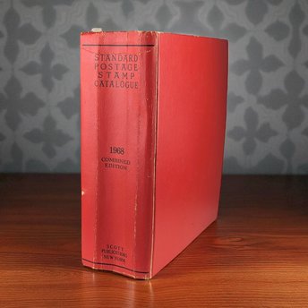 1968 Scott Standard Postage Stamp Catalogue Volume 1, Hardcover Collector's Edition, Philately Reference Book, Vintage Stamp Collecting