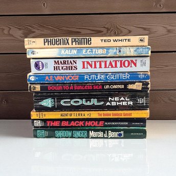 Vintage Sci-Fi Paperback Book Choice: 60s-70s Pulp Collection