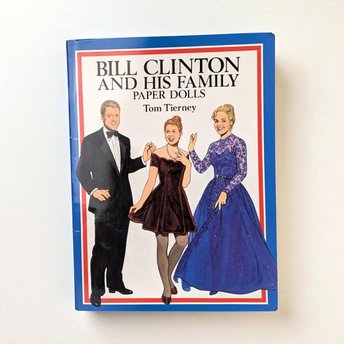 1994 Bill Clinton Paper Doll Book: Tom Tierney Presidential Family Collectible