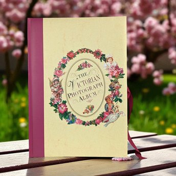 Vintage Victorian Photo Album: Floral Butterfly Design, 35 Photos