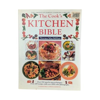 1995 The Cook's Kitchen Bible Cookbook, Norma MacMillan, Hardcover Cookbook, Illustrated Recipes, Cooking Techniques, Gift for Cooks