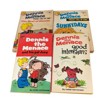 Vintage Dennis the Menace Softcover Book Set, Hank Ketcham, 1968-1981, Gift for Comic Book Lovers, Nostalgia, Collectible