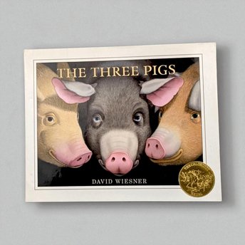 2001 The Three Pigs by David Wiesner, Caldecott Medal Winner, Hardcover Children's Book, Vintage Storybook Gift