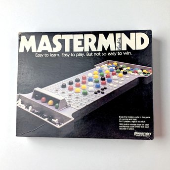 1981 Mastermind Game, Complete with Pegs and Instructions, Vintage Board Game, Classic Logic Game, Gift for Puzzle Lovers