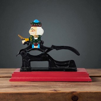 Vintage Cast Iron Nutcracker, Christmas Decor, Figural Nutcracker, Holiday Kitchen Tool, Unique Gift