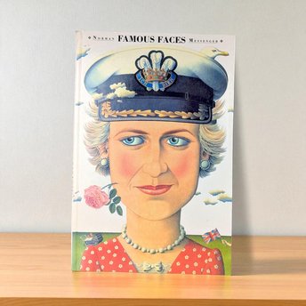 Vintage 1995 Famous Faces Norman Messenger Hardcover Book Princess Diana Caricature Art Gift for Royal Collectors, Unique Coffee Table Book