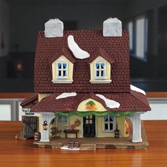Vintage Dept 56 Van Tassel Manor - Sleepy Hollow - New England Village #5954-4 - Lighted Porcelain House