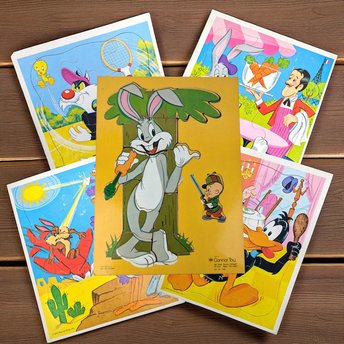 Vintage Looney Tunes Puzzles, 1970s Whitman Puzzles, 1971 Bugs Bunny Puzzle, Collectible Puzzles, Cartoon Puzzles, Gift for Kids