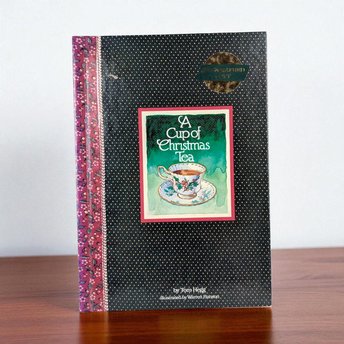 1982 Autographed A Cup of Christmas Tea Book, Tom Hegg, Warren Hanson Illustration, Signed Book, Holiday Story, Collectible Christmas Book