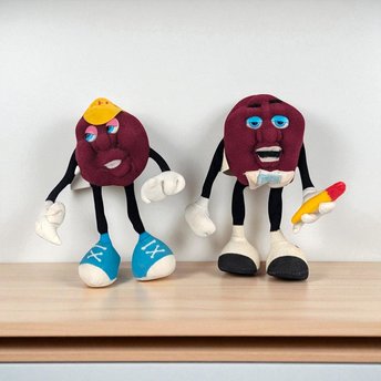 Vintage 1988 Applause California Raisins Bendable Figures, 1980s Collectible Toys, Retro Novelty Gift, Nostalgic 80s Memorabilia, Hardees