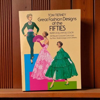 1985 Great Fashion Designs of the Fifties Paper Dolls, Tom Tierney, Complete Set, Vintage Paper Dolls, Gift for Collector