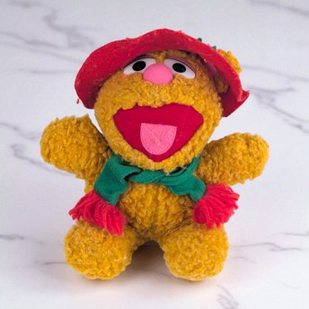 Vintage 1987 McDonald's Fozzie Bear Plush: Jim Henson Muppets Toy