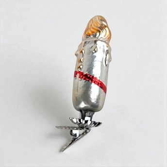 Vintage Inge-Glas Clip-On Candle Christmas Ornament - German Glass Ornament