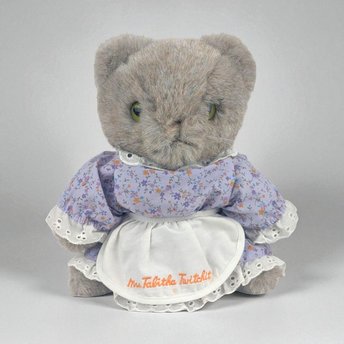 Vintage Beatrix Potter Mrs. Tabitha Twitchit Plush: 8.5" Collectible Eden Toy