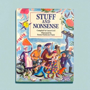 1989 Stuff and Nonsense, Laura Cecil, Children's Book, Illustrated, Vintage Hardcover, Gift for Kids, Bedtime Stories, Nursery Decor