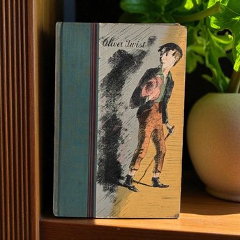 1939 Adventures of Oliver Twist by Charles Dickens, Heritage Illustrated Book, Vintage Literature, Collectible Book, Gift for Reader