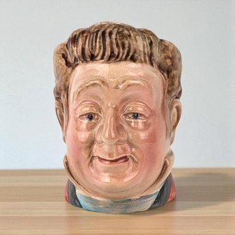 Vintage Beswick Mr. Pecksniff Toby Mug, Ceramic Character Jug, Dickens Collectible, Gift for Collector, 3.5 Inches