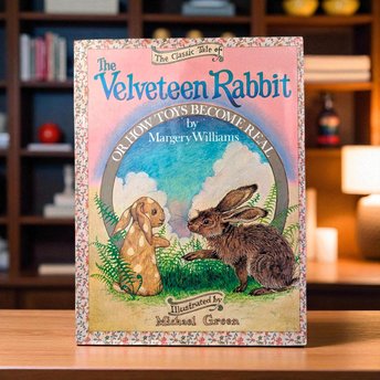 1984 Velveteen Rabbit Hardcover, Margery Williams Book, Michael Green Illustrations, Vintage Children's Book, Classic Story