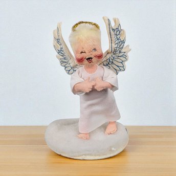 1993 Annalee Angel Figurine | Angel on Cloud | Collectible Doll | Christmas Decoration