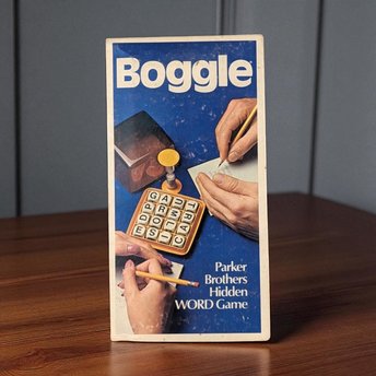 Vintage 1976 Boggle Game with Bonus Travel Edition - Family Word Game