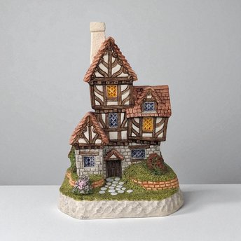 1993 David Winter Cottage "The Quack's Cottage" | with COA and Original Box | Vintage Collectible