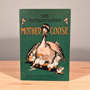 Vintage Metropolitan Mother Goose Book, Illustrated by Emma Clark, Nursery Rhymes, Collectible Children's Book