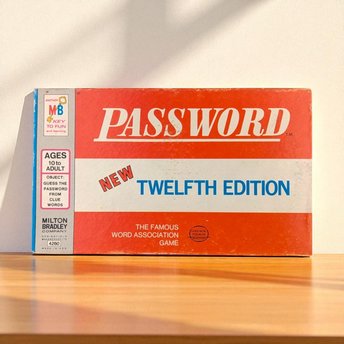 1962 Password Game, Milton Bradley Twelfth Edition, Complete Vintage Word Association Game, Family Fun, Game Collector