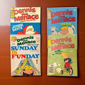 Vintage Dennis the Menace Book Set: 1977-78 Hank Ketcham Comics