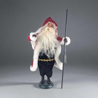 Vintage 1999 Byers' Choice Victorian Santa Figure: Holiday Mantel Decor