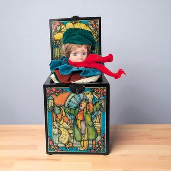 Enesco Tiny Tim Music Box: "We Wish You a Merry Christmas" - Limited Edition